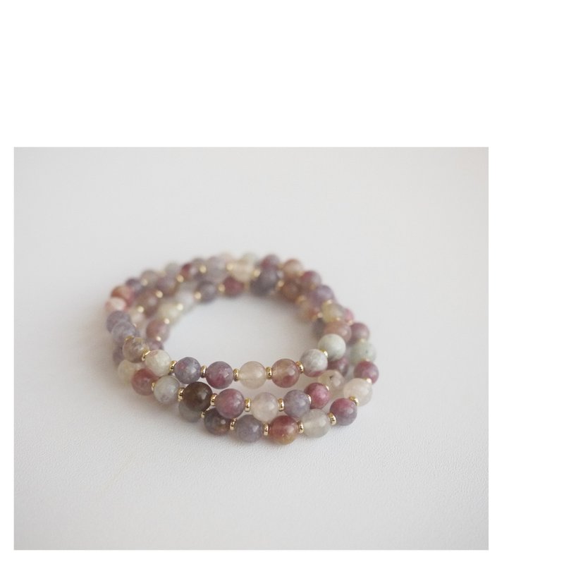 Vibrant Cloud Pattern Bracelet | Natural Stone Beaded Bracelet - สร้อยข้อมือ - วัสดุอื่นๆ หลากหลายสี