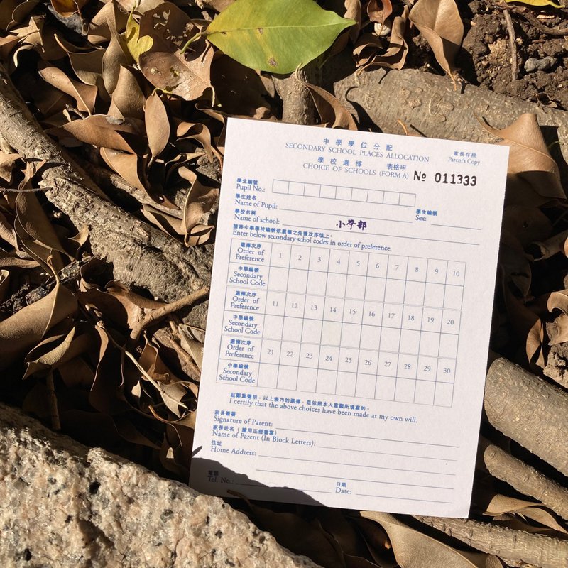 明信片 | #91 選校表格 - 卡片/明信片 - 紙 