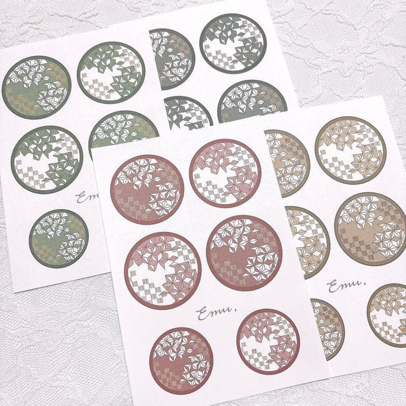 日式圖案紙 -009- - 其他 - 紙 多色