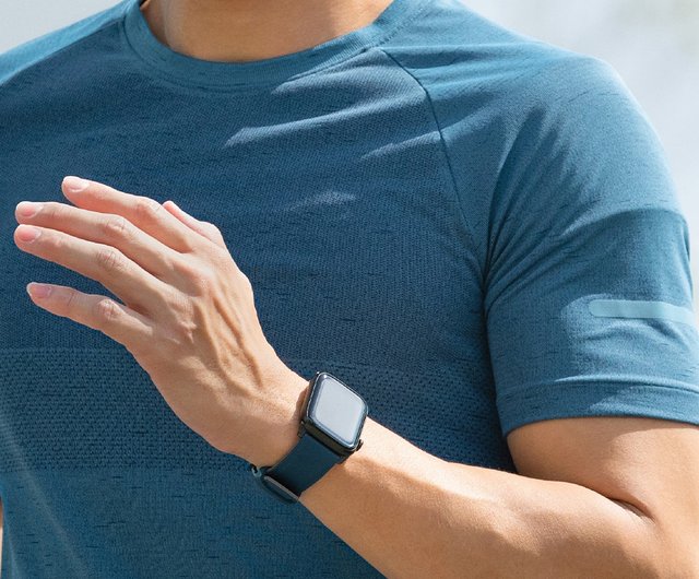 Apple Watch 49/45/44/42 mm ライナス防水シリコーン2 色ストラップ- ブルー ショップ UNIQ 腕時計ベルト  Pinkoi