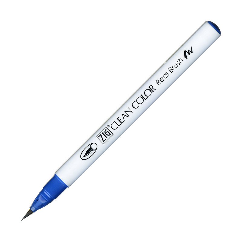 [Kuretake Japan Kuretake] ZIG Painted Brush Dull Blue - Other Writing Utensils - Plastic Blue