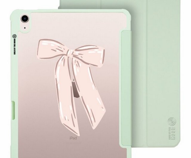 ピンクのリボン iPad Air/Pro 2024mini7 取り外し可能落下防止透明