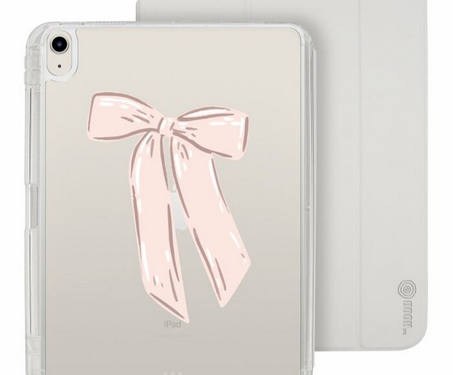 Cute Pink Ribbon Bow iPad Air /Pro 2024 Detachable Clear