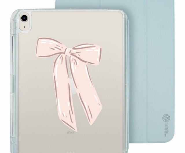 Cute Pink Ribbon Bow iPad Air /Pro 2024 Detachable Clear