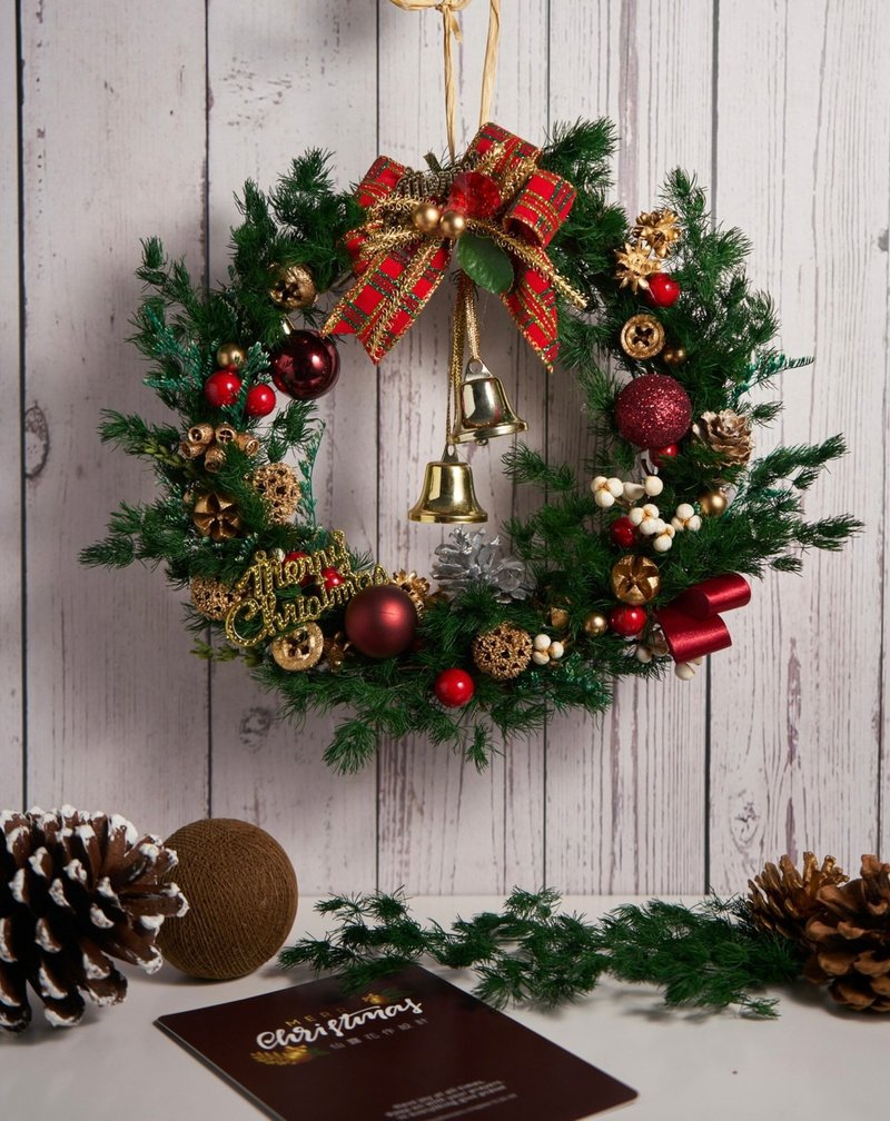 Christmas Wreath/Gift Exchange/Christmas Presents/Christmas/Material Kit with Video - Items for Display - Plants & Flowers 