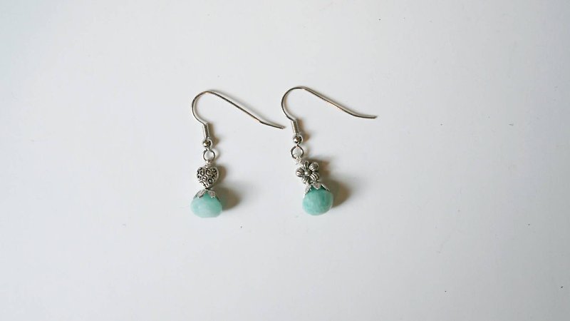 Christmas] [stone of hope Handmade X natural stone earrings - Earrings & Clip-ons - Other Metals 