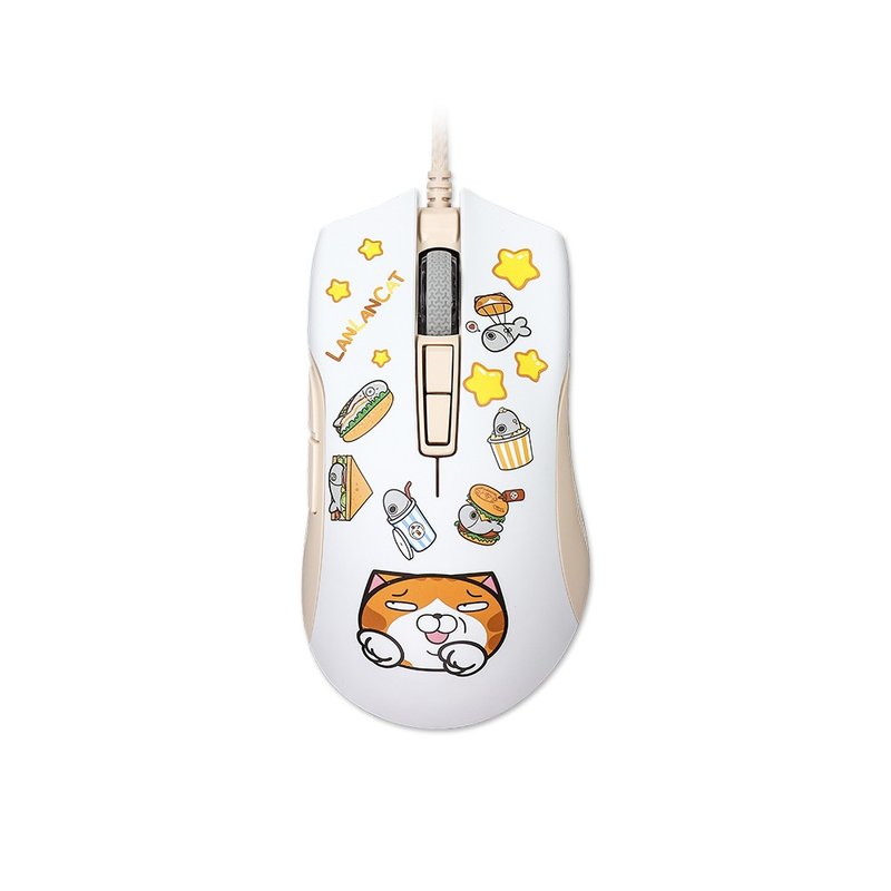 irocks M31E 光學 有線 遊戲滑鼠-白爛貓聯名款 - 電腦配件 - 塑膠 