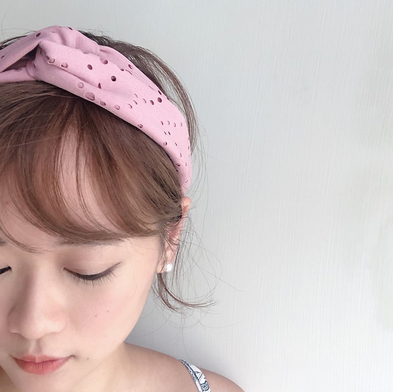 la vie en rose Elastic hairband howfan - Hair Accessories - Cotton & Hemp Pink