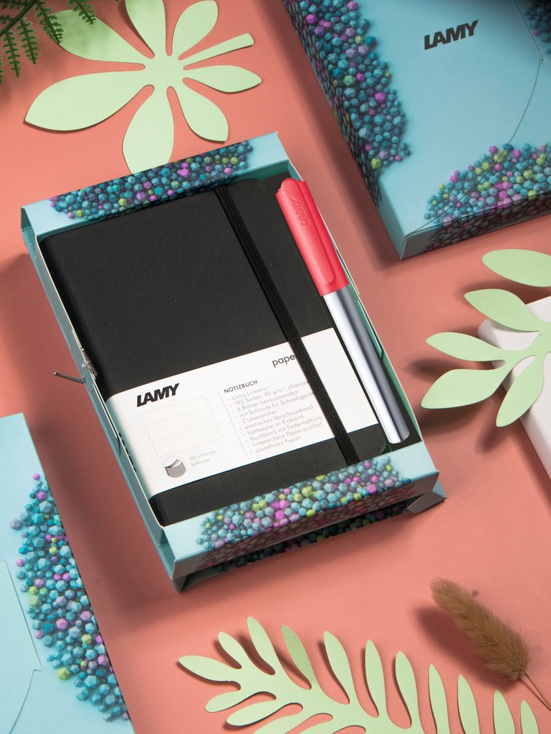 【雷雕刻字】獨家 / LAMY 鋼筆 A6 鋼筆用筆記本禮盒 - NEXX - 鋼筆 - 鋁合金 多色