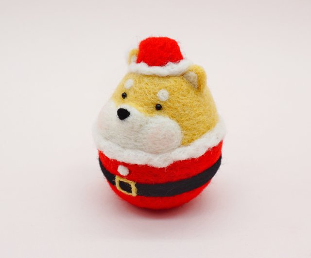 クリスマスプレゼント 羊毛フェルト 柴犬 クリスマス 交換 ギフト