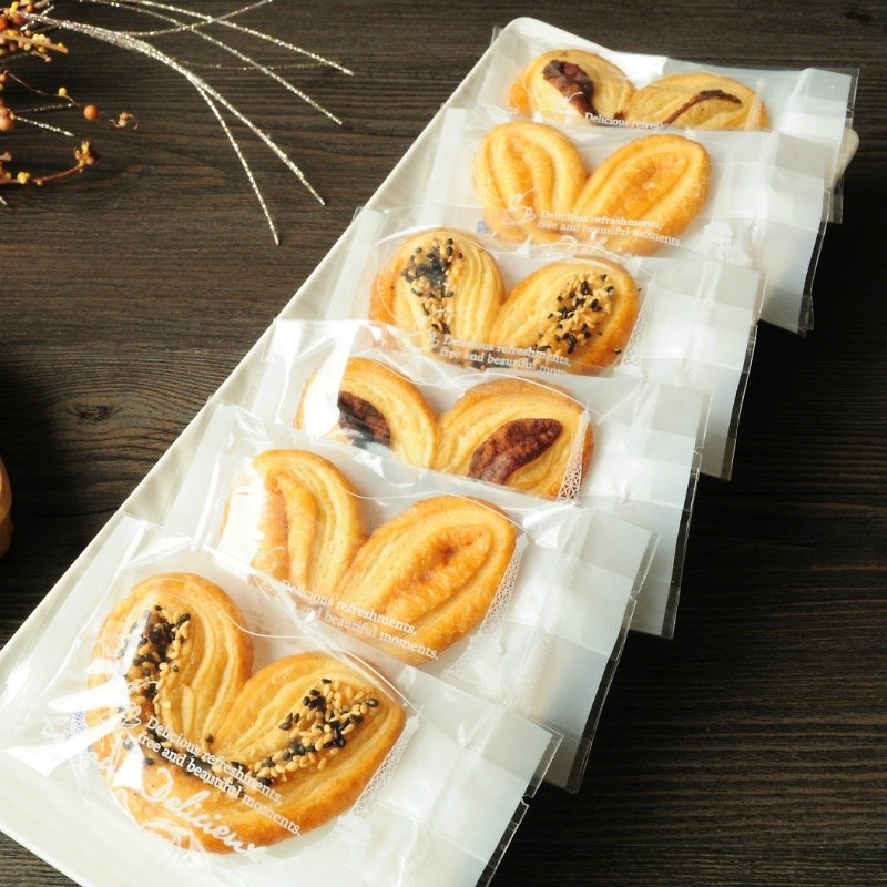 【香贝里】Butterfly Crisps Single Piece/Wedding Small Items/Two Entry/Conference Snacks - Handmade Cookies - Fresh Ingredients 