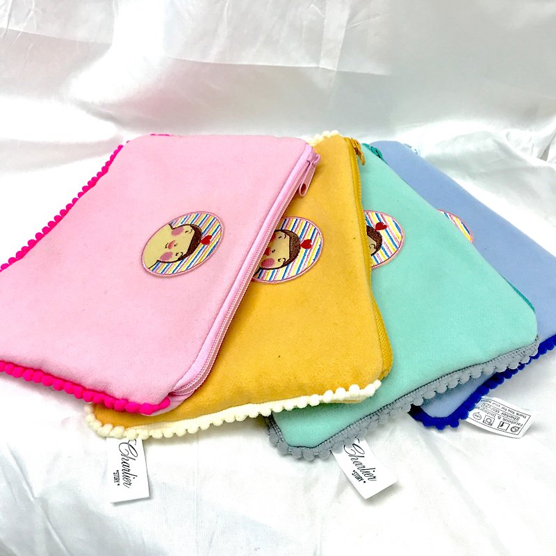 Fat Boy Lok Pom Pom zipper bag - Coin Purses - Polyester Multicolor