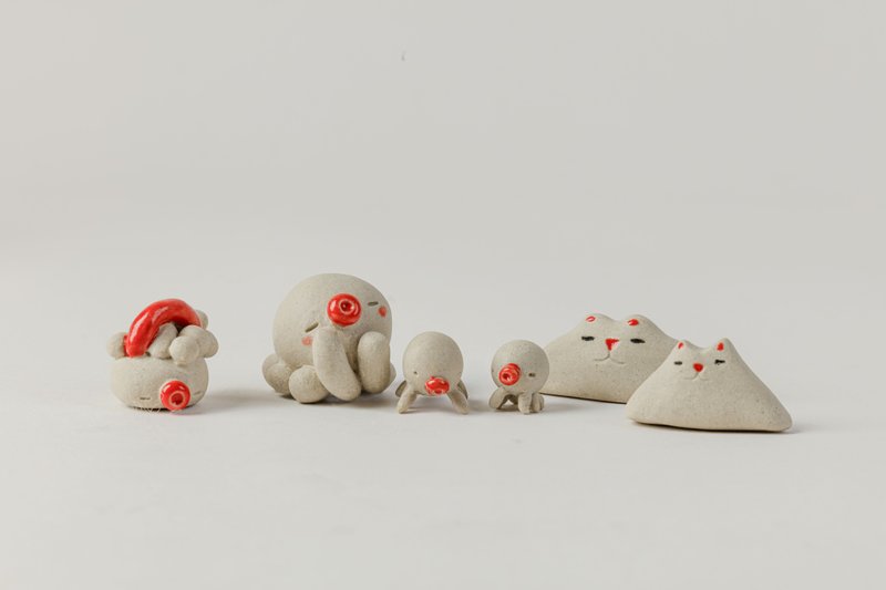 清水模系列—軟Q家族 - 擺飾/家飾品 - 陶 多色