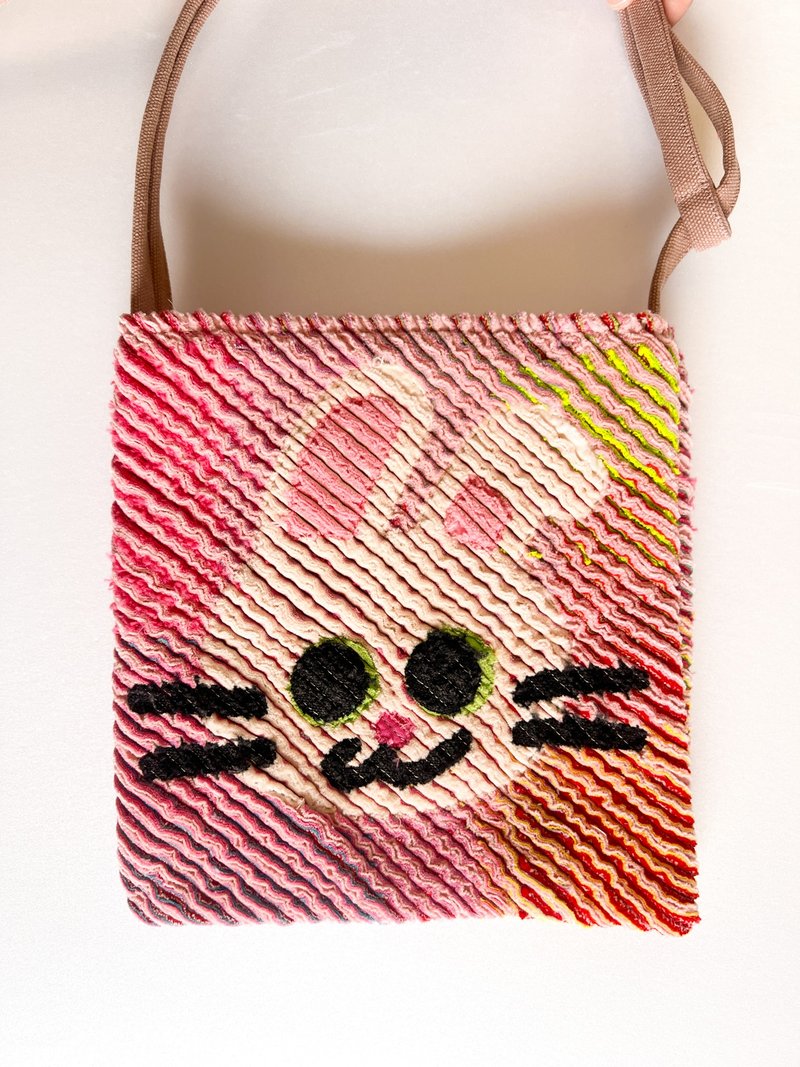 December 24th, 1:00 PM (HKT) Release startsMini Square Sacoche / rabbit - Messenger Bags & Sling Bags - Cotton & Hemp Pink