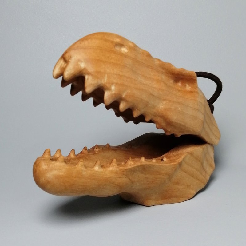 Sounding Object Singing T-Rex (Tyranno Castanet) - Stuffed Dolls & Figurines - Wood Brown