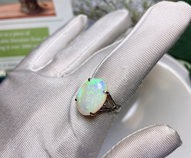 西洋アンティークジュエリー】希少な大粒天然オパール オーストラリア