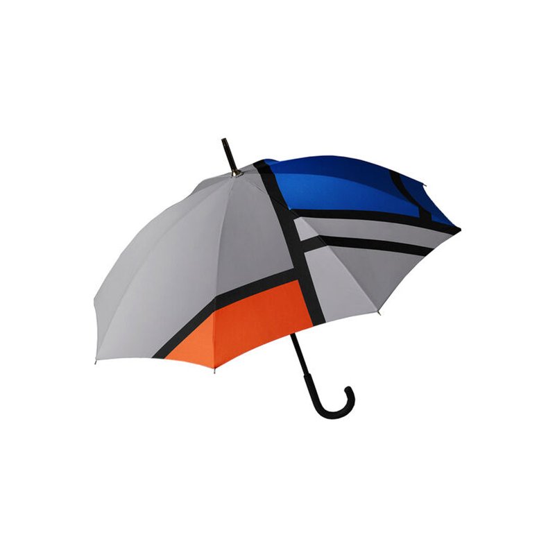 美國 MoMA 蒙德裡安長柄傘 色塊抽象藝術 簡約小眾雨傘 生日禮物 - 雨傘/雨衣 - 其他材質 多色