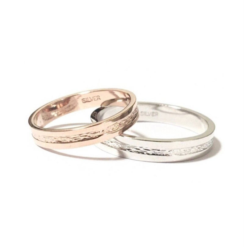 simple pair ring (pinky ring available) - แหวนทั่วไป - โลหะ สีเงิน