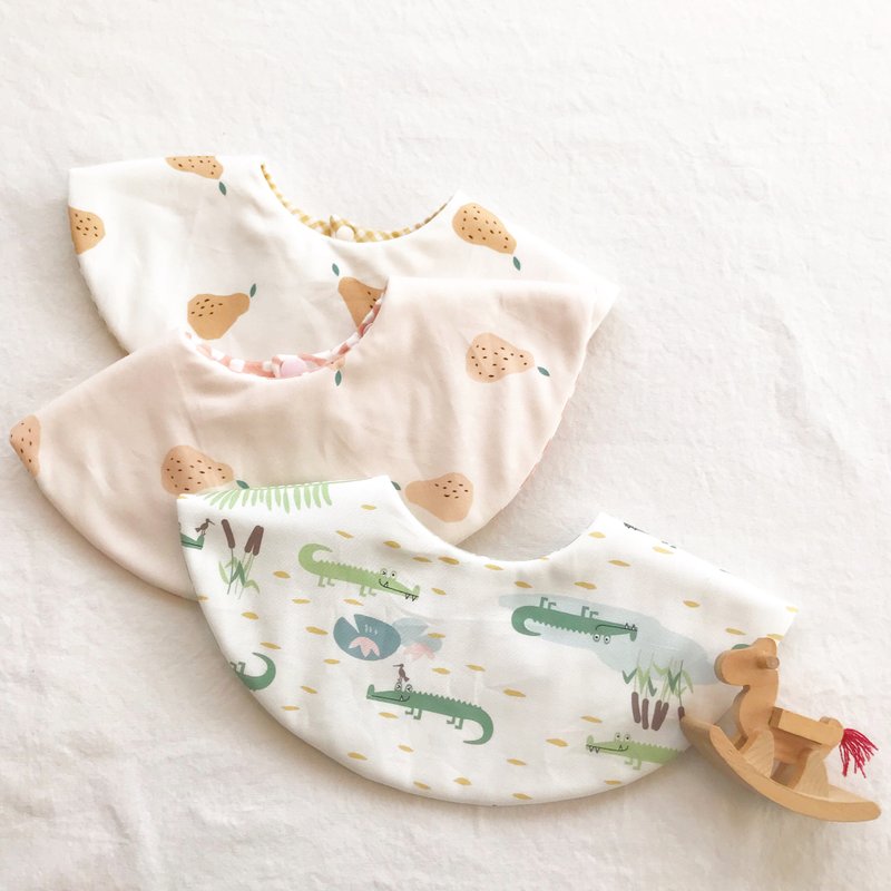 福袋 Goody Bag - lune bibs 5 pieces set - スタイ - コットン・麻 ホワイト