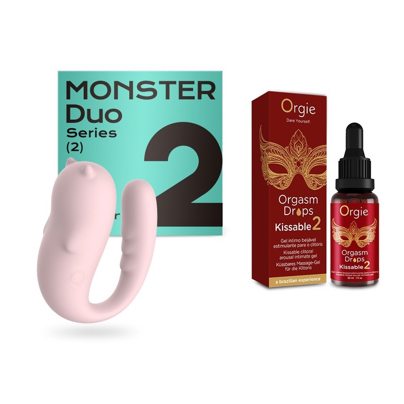 SISTALK小怪獸Pro2惡魔先生+Orgie小紅瓶2代女性快感增強液30ml - 情趣用品 - 其他材質 