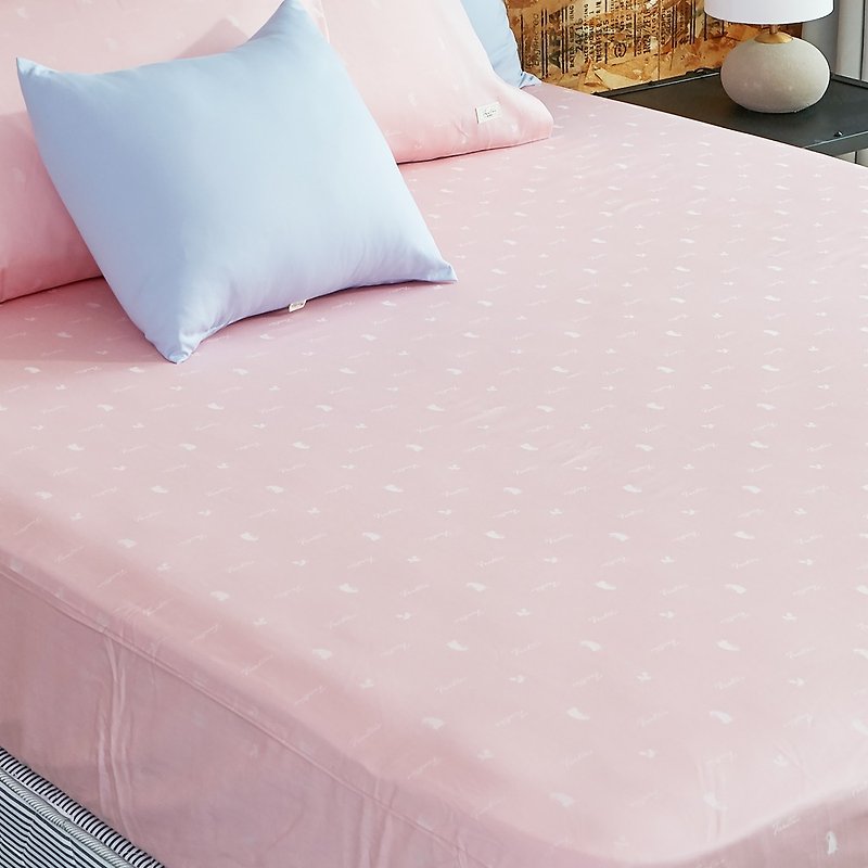 [Extreme skin-friendly] Tencel cotton hedgehog jacquard bedding-bed bag-cherry blossom powder - Bedding - Cotton & Hemp Pink