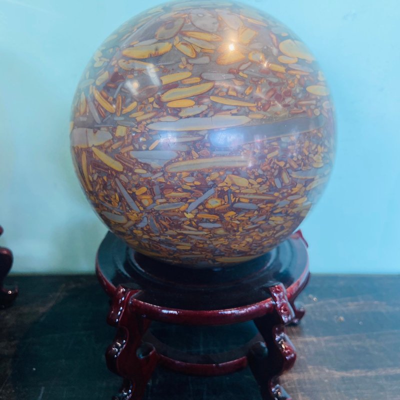女媧石球 淨化 開運 增強正能量 健康 五花石 A169 - 擺飾/家飾品 - 玉石 多色