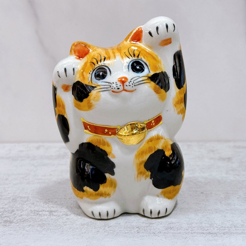 【三彩福緣】日本九谷燒招財貓 | 三毛 - 擺飾/家飾品 - 瓷 白色