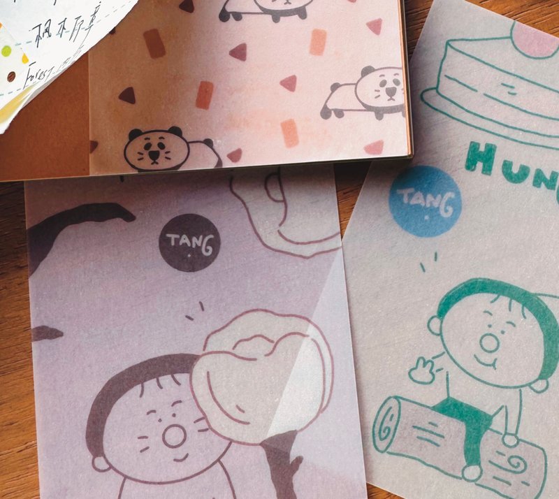 【唐小糖】Forest森林系列 M5硫酸紙活頁替芯/不打孔手帳內頁 - 膠紙/膠帶/紙膠帶 - 紙 多色