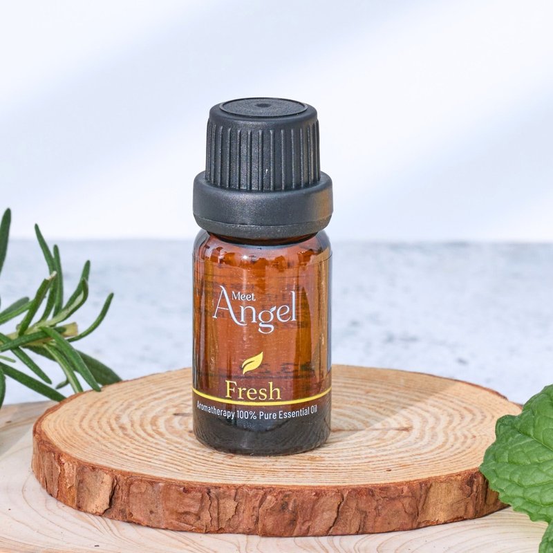 [Fresh Vitality Fresh Compound Essential Oil] A must-have leafy fruity fragrance for improving concentration at work - น้ำหอม - น้ำมันหอม สีเหลือง