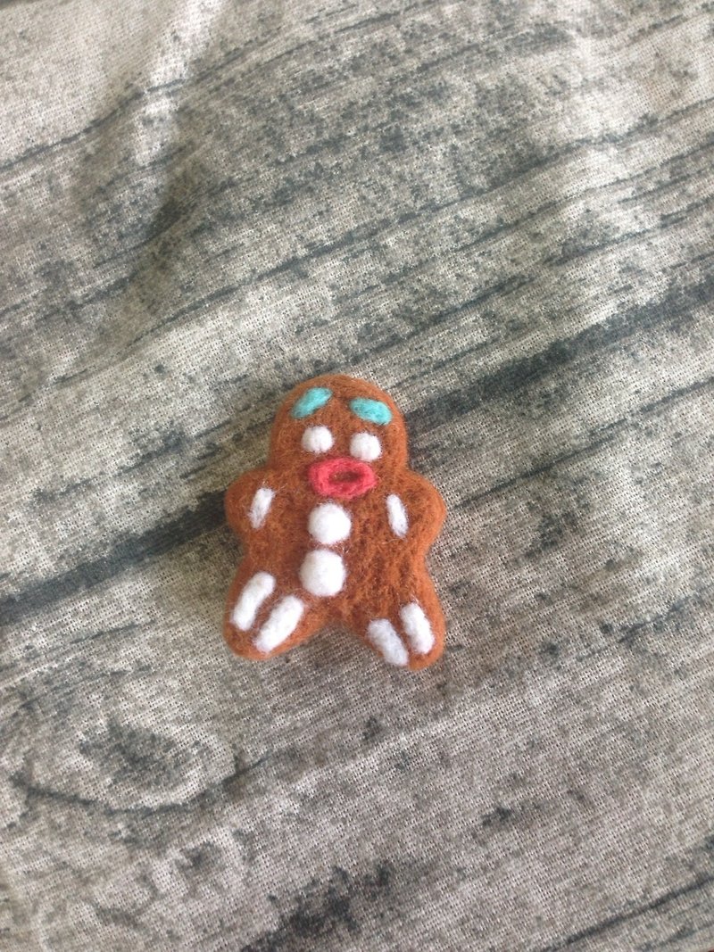 "Christmas series" gingerbread man - อื่นๆ - ขนแกะ สีนำ้ตาล