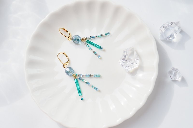 Plastic Earrings & Clip-ons Blue - Ocean Series-I (two colors into) earrings Clip-On