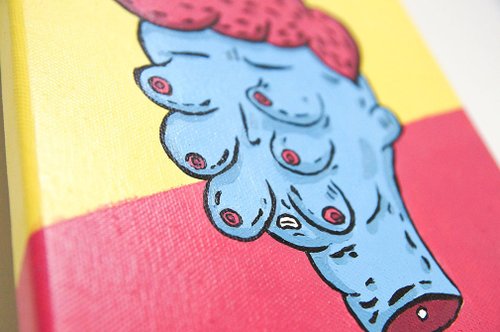 ciaooo 單細胞男 / 禮物 / 無框畫 / (附掛勾) / 25.5x17.5cm【小型】