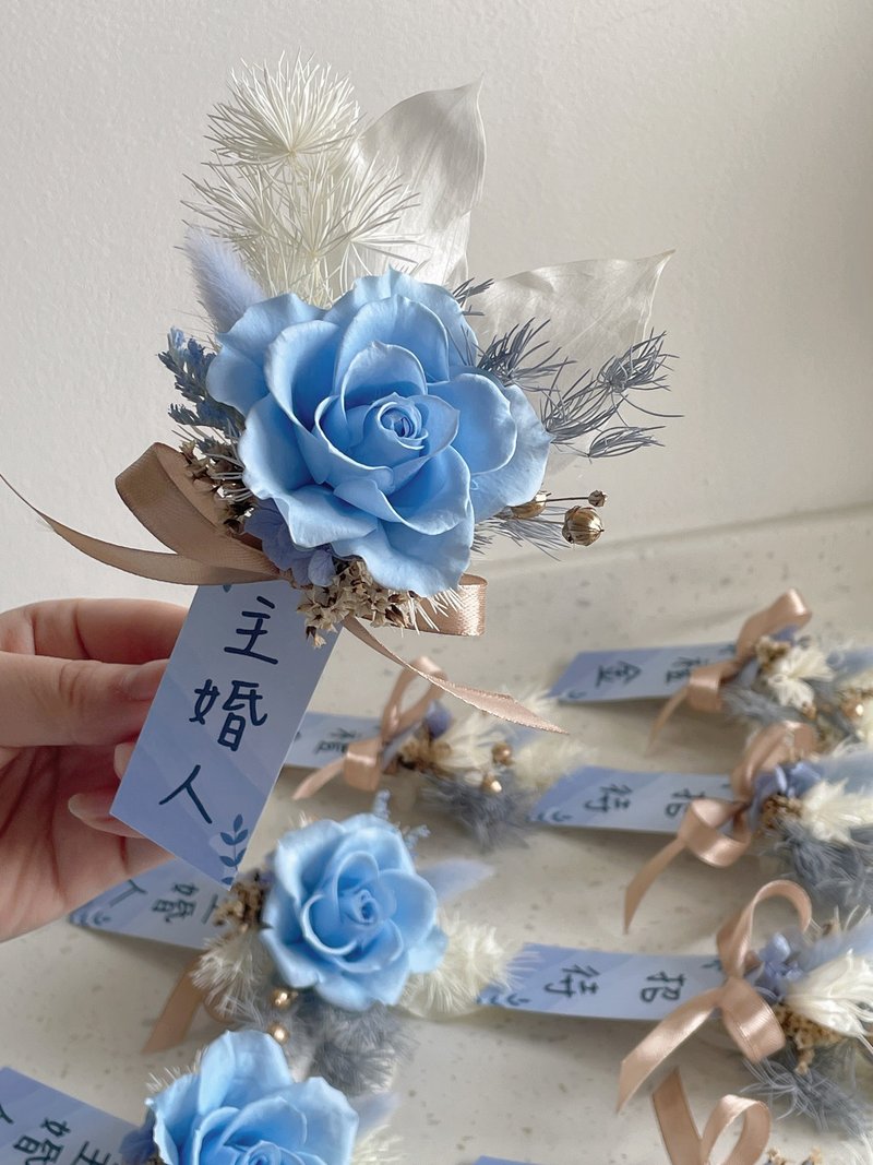 Sheng Garden盛世花苑 結婚婚宴宴客新郎伴郎胸花 伴娘手腕花 - 乾燥花/永生花 - 植物．花 多色