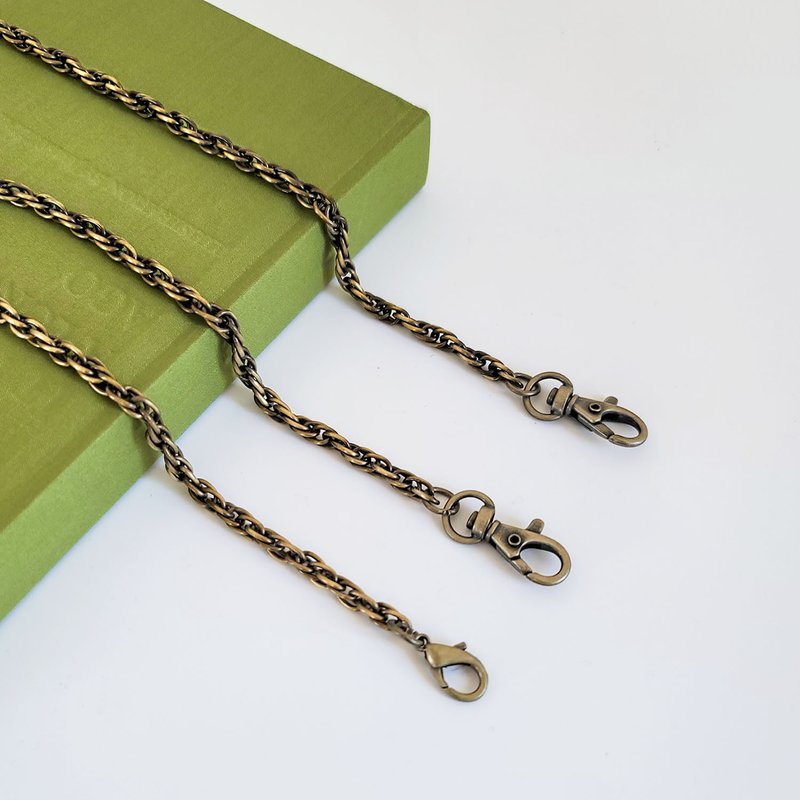 Bronze metal chain Long chain/short chain Made in Taiwan - Long Necklaces - Other Metals 