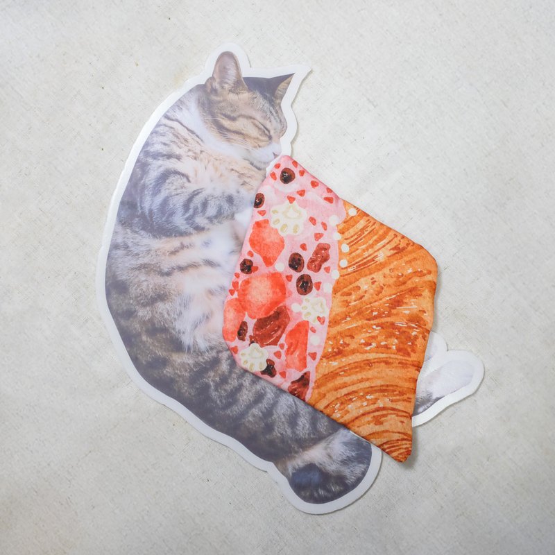 Handmade Catnip Pouch - Flat Croissant - Pet Toys - Other Materials 