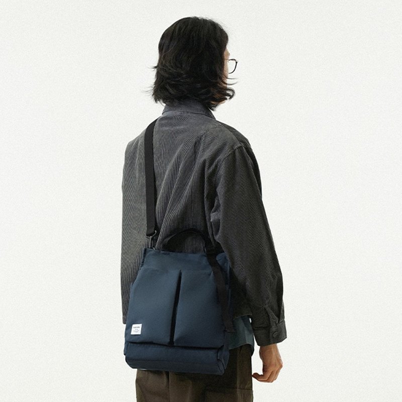 Classic系列新品 | LUKE 垂直三用托特包 單肩包 (寶石藍) - 側背包/斜背包 - 聚酯纖維 藍色