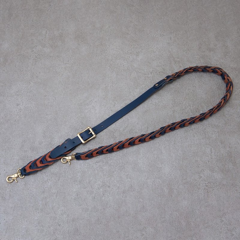 Leather braided straps and skins are connected in series with color-matched top layer cowhide to make replacement bag straps, which can be shipped with peace of mind - กระเป๋าแมสเซนเจอร์ - หนังแท้ หลากหลายสี