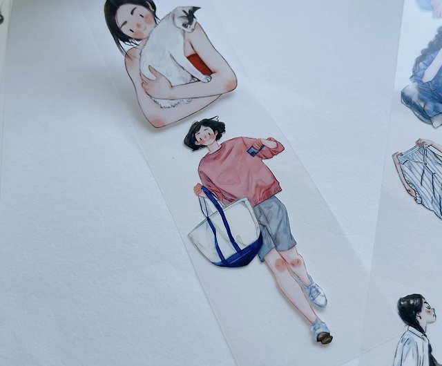 Fashion Girl Aesthetic Stickers - paperkumaco
