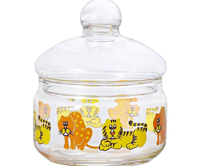 Aderia Retro Zoomate Tiger and Leopard Glass Candy Jar – NO.59 STUDIO