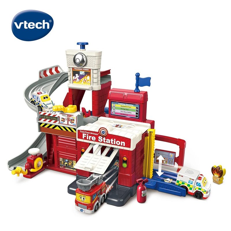 Vtech　聲光城市嘟嘟車-城市消防局軌道組 - 寶寶/兒童玩具/玩偶 - 塑膠 