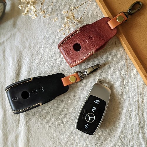 Slowalk 慢步奇想設計工作室 真皮 手縫 新款賓士 Benz 汽車鑰匙套 全包覆式