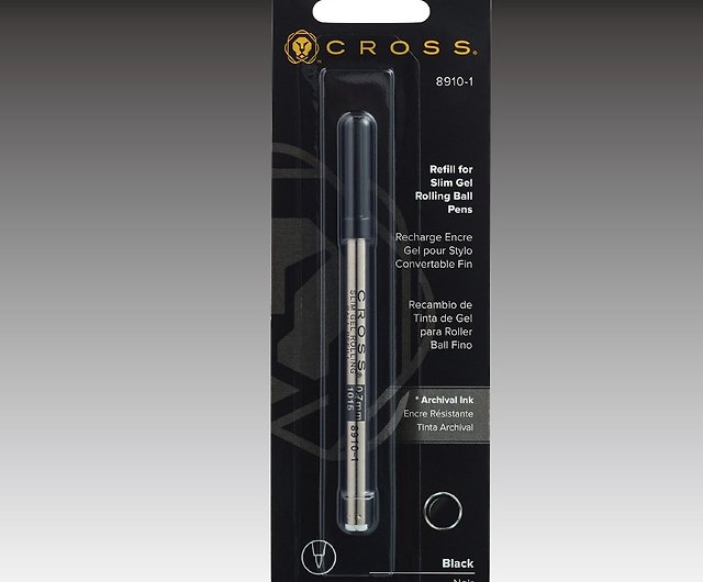 CROSS ボールペン リフィル スリム/ブラック3本入（オリジナル正規品）