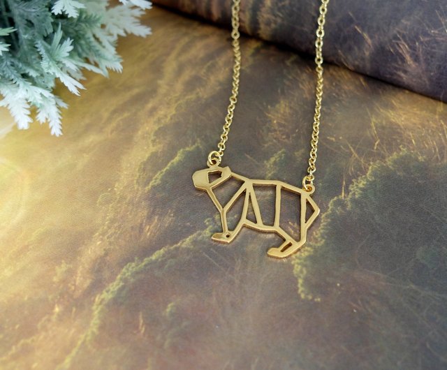 origami animal necklace