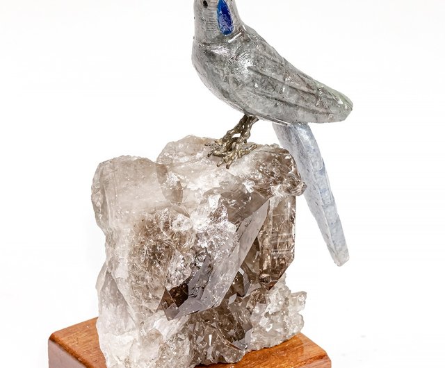 南米ブラジル 水晶 置物 鳥 インテリア