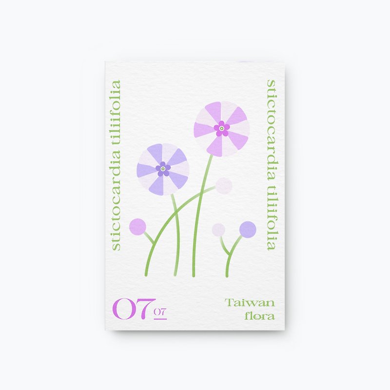 Flowers and Calendar No.0707 Big Sepal Convolvulus Postcard (On Preorder) - Cards & Postcards - Paper Purple