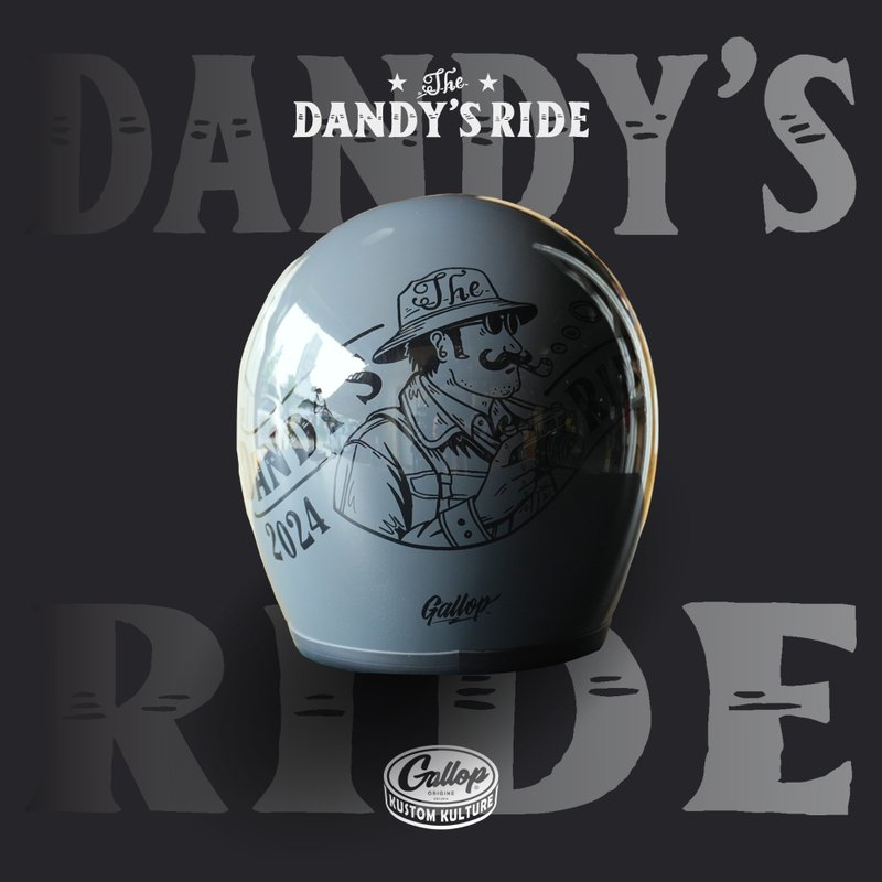 2024 12th THE DANDY'S RIDE 鬍子老爹 限定安全帽 - 安全帽 - 其他材質 