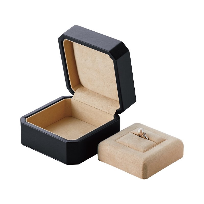 頂級戒指盒 - 收納箱/收納用品 - 其他材質 黑色