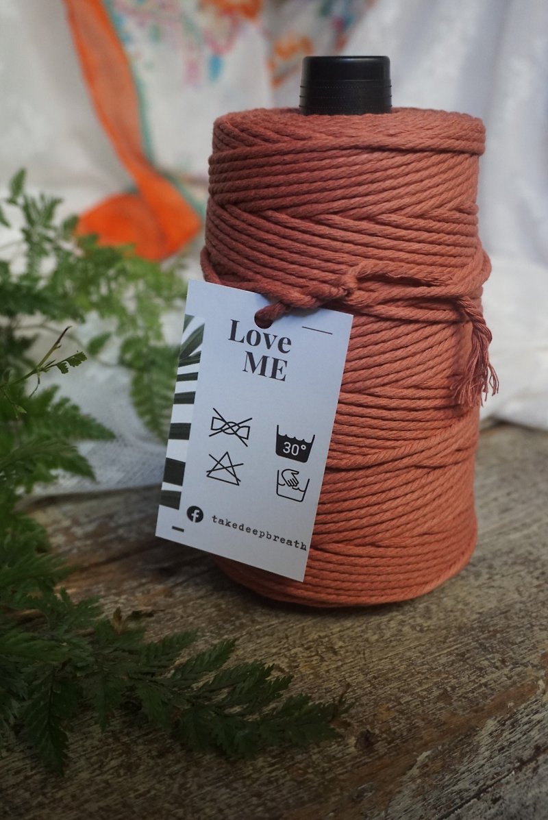 MACRAME knitting-special cotton thread, soft / three-dimensional, easy to operate, four strands 3mm / 500g