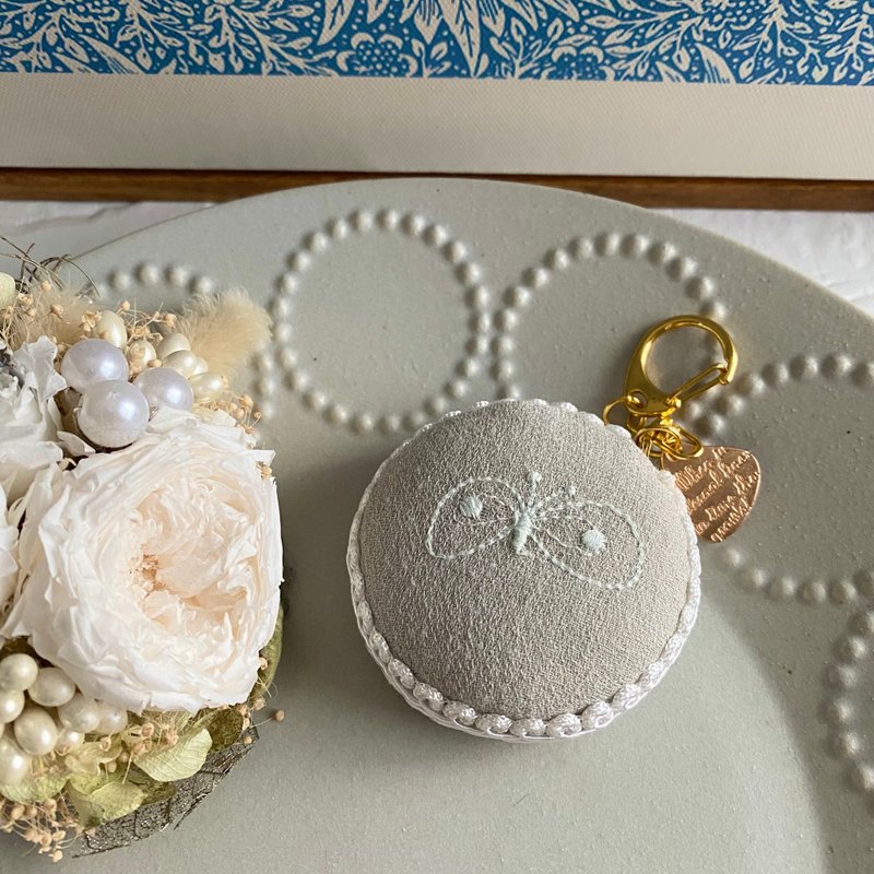 ミナペルホネン　メジャー　ちょうちょGY - 其他 - 棉．麻 灰色