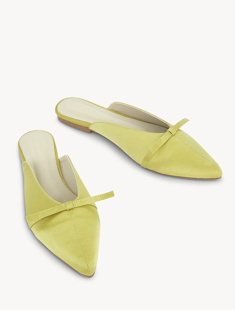 Thara - Bouquet Mules Shoes - Kiwi - รองเท้าลำลองผู้หญิง - หนังเทียม สีเขียว